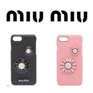 ミュウミュウ(miumiu)のmiumiu ビジューiPhoneケース(iPhoneケース)