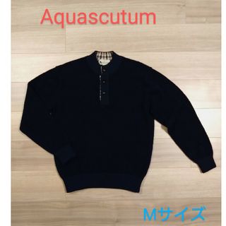 ヴィンテージAQUASCUTUMアクアスキュータムウールカシミアセーターM