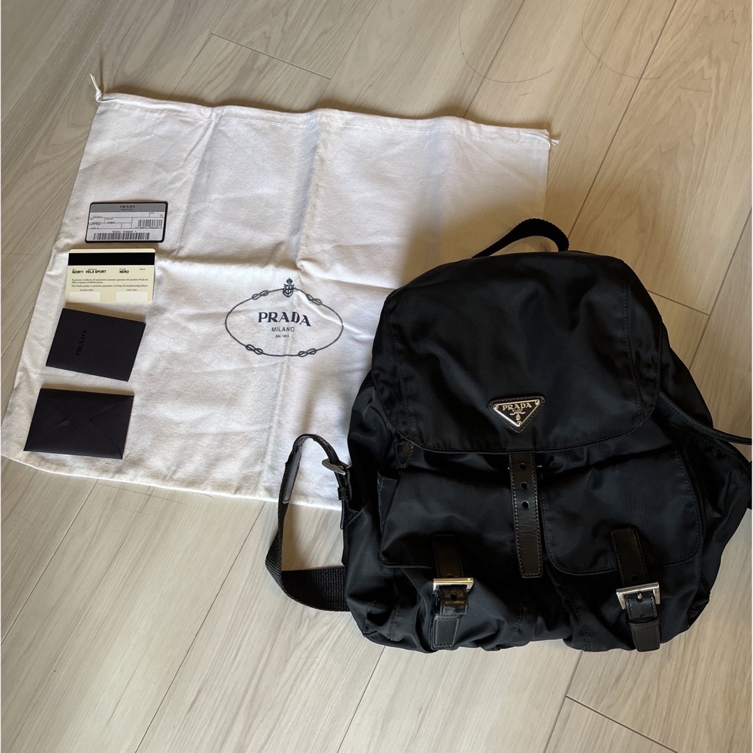 PRADA - PRADA定番黒ナイロンリュックの通販 by JUWA's shop|プラダ