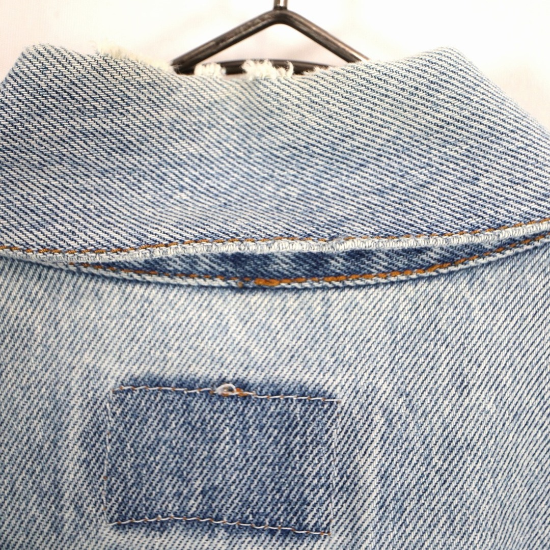 Levi's(リーバイス)の90年代 Levi's リーバイス デニムベスト オレンジタブ 袖カットオフ インディゴブルー (メンズ M)  O3015 中古 古着 メンズのトップス(ベスト)の商品写真