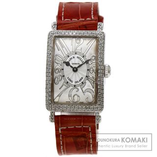 フランクミュラー(FRANCK MULLER)のFRANCK MULLER 902QZD ロングアイランド 腕時計 K18WG 革 レディース(腕時計)