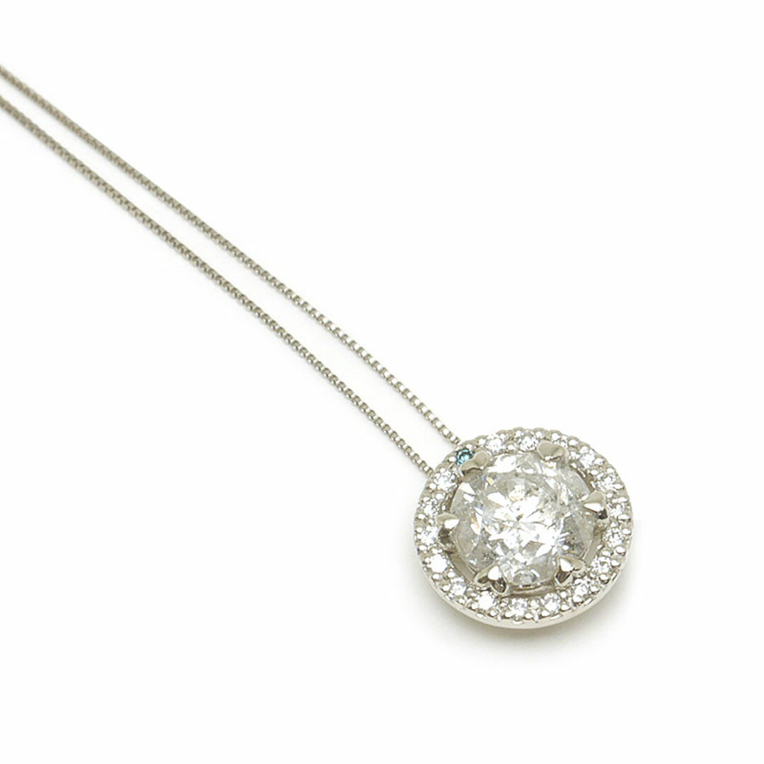 ダイヤモンドネックレス PT850/950 ダイヤ1.00ct/0.09ct - ネックレス