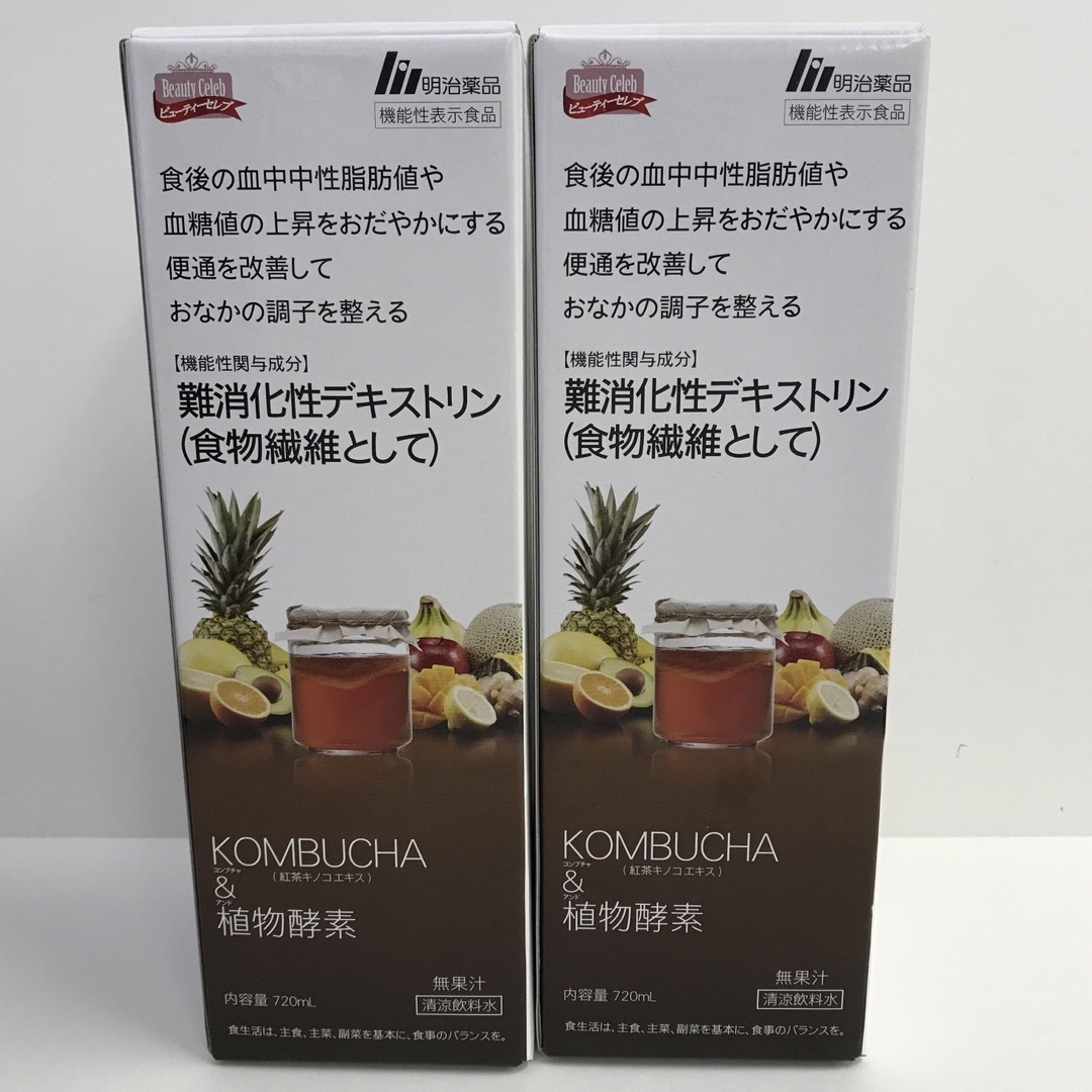 明治(メイジ)のRKM1186 コンブチャ＆植物酵素　720ml 2本セット 食品/飲料/酒の健康食品(その他)の商品写真