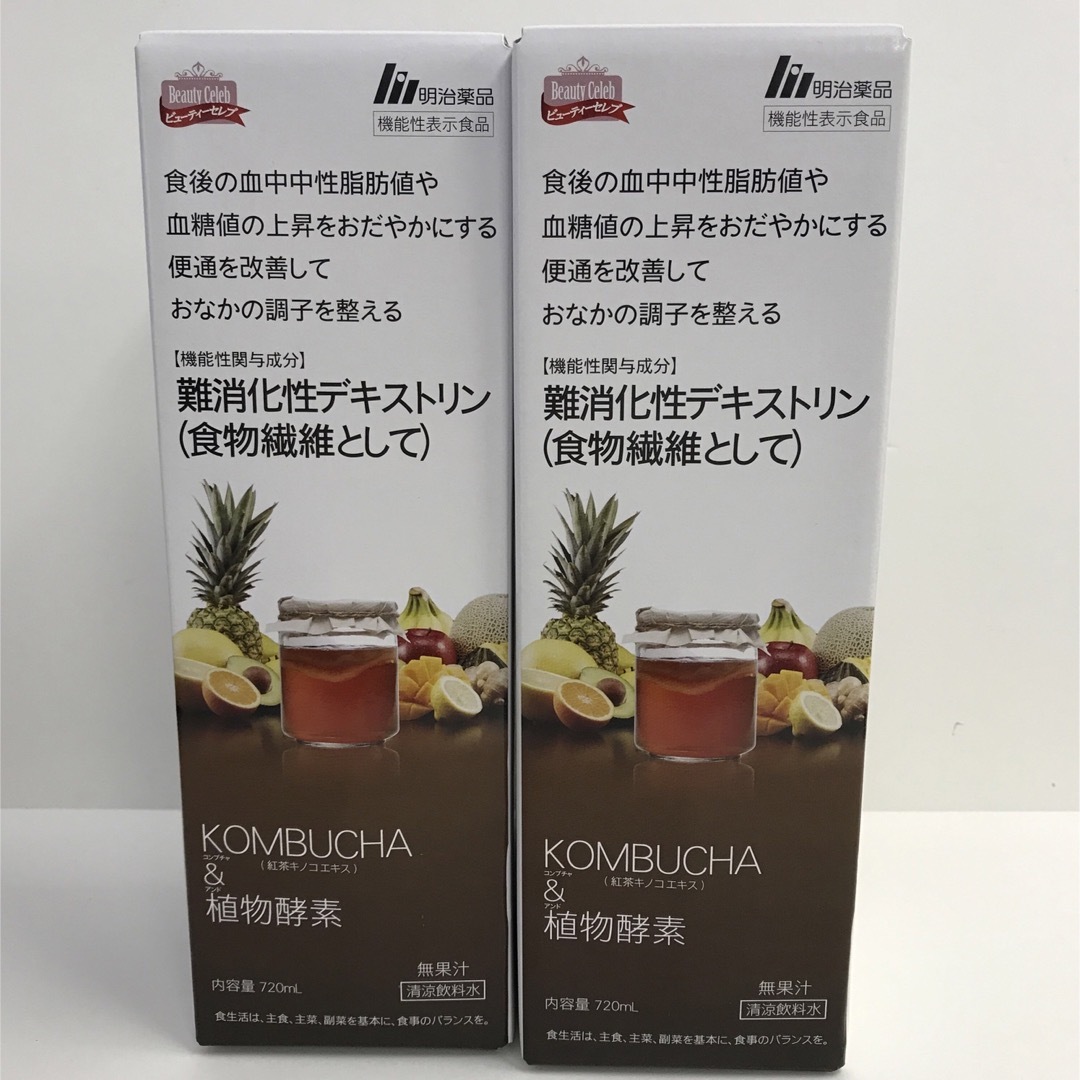 明治(メイジ)のRKM1186 コンブチャ＆植物酵素　720ml 2本セット 食品/飲料/酒の健康食品(その他)の商品写真