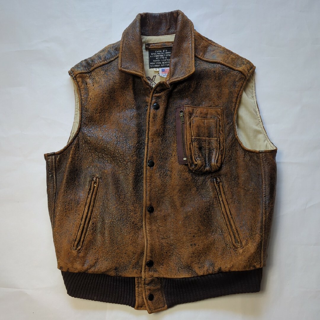 VINTAGE 80's 米国製AVIREX TYPE Bー9 Mサイズ-
