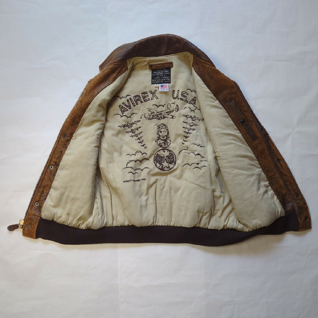 VINTAGE 80's 米国製AVIREX TYPE Bー9 Mサイズ-