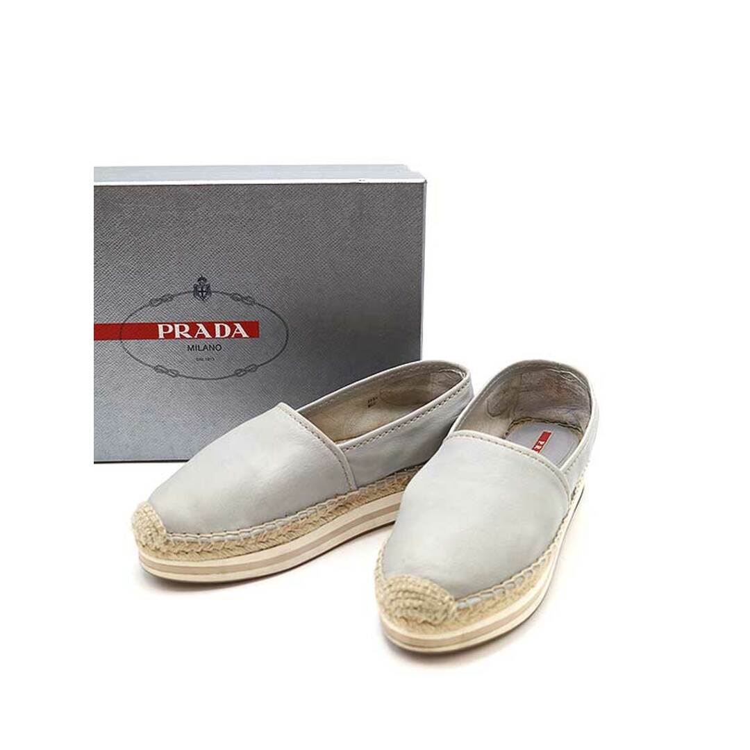 PRADA - PRADA SPORT プラダスポーツ エスパドリーユ レザーシューズ