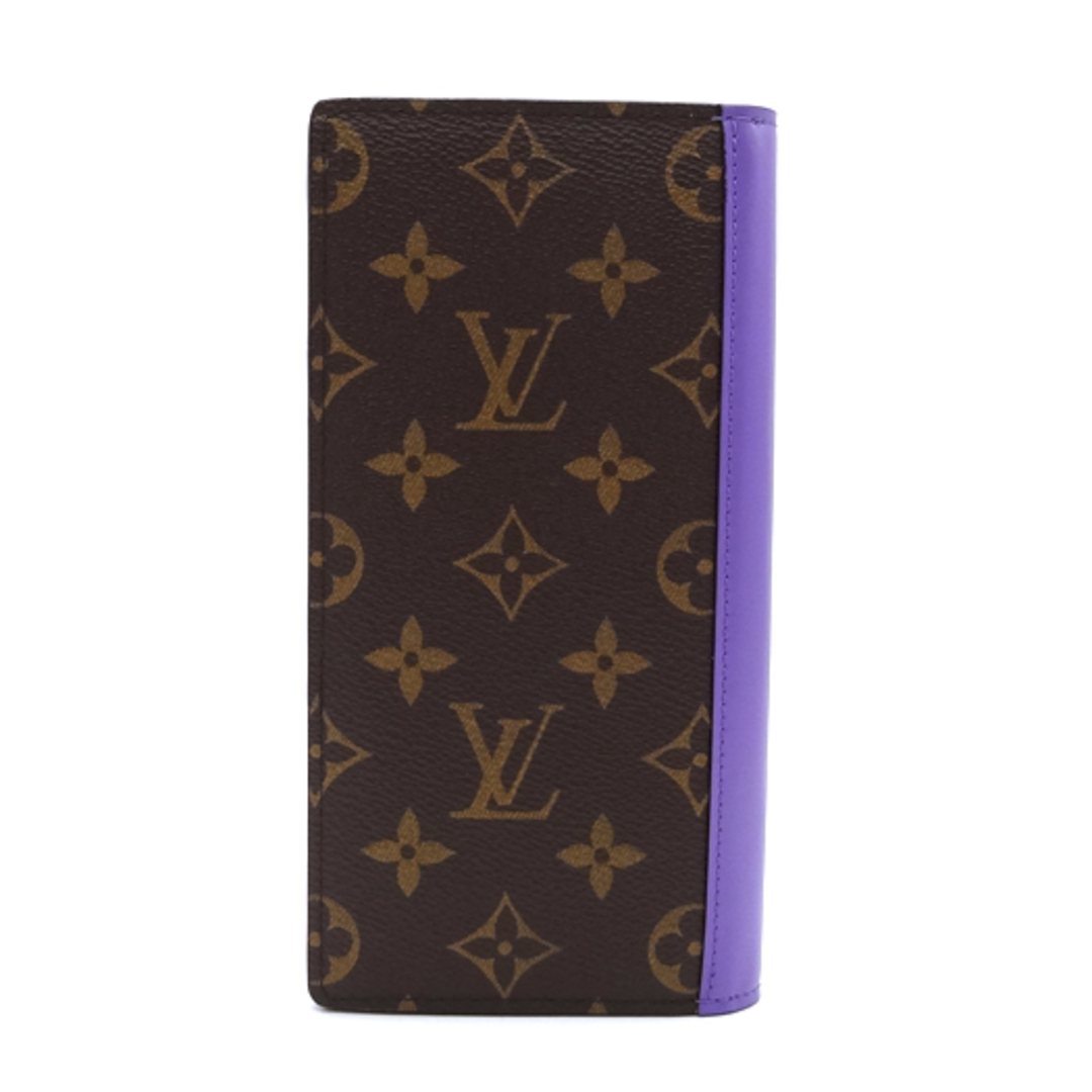 LOUIS VUITTON(ルイヴィトン)のルイヴィトン ポルトフォイユ ブラザ NM モノグラムマカサー パープル M81538 紫 長財布 メンズのファッション小物(長財布)の商品写真