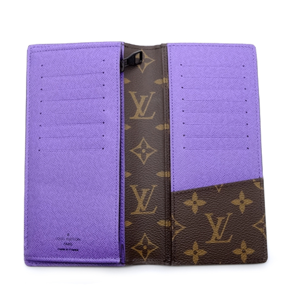 LOUIS VUITTON(ルイヴィトン)のルイヴィトン ポルトフォイユ ブラザ NM モノグラムマカサー パープル M81538 紫 長財布 メンズのファッション小物(長財布)の商品写真