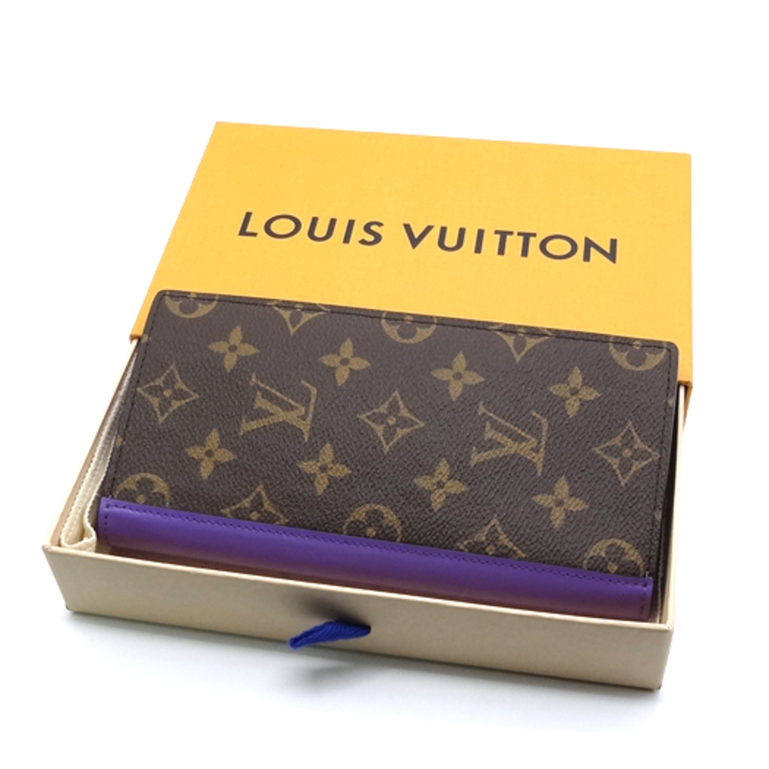 LOUIS VUITTON(ルイヴィトン)のルイヴィトン ポルトフォイユ ブラザ NM モノグラムマカサー パープル M81538 紫 長財布 メンズのファッション小物(長財布)の商品写真