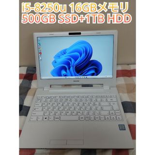 MB-J350SN-S2 i5-8250u 500GB SSD+1TB HDD(ノートPC)