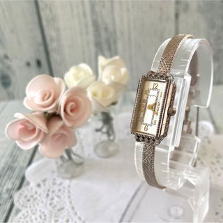 アガット(agete)の【美品】agete アガット 腕時計 0.014ct ゴールド 腕時計(腕時計)