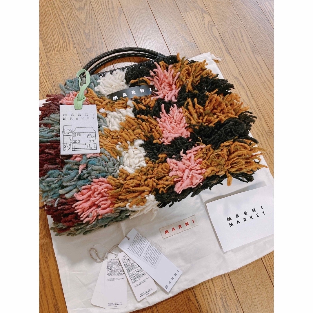 【完全新品】MARNI マルニ フラワーカフェ クロシェバッグ ハンドバッグ