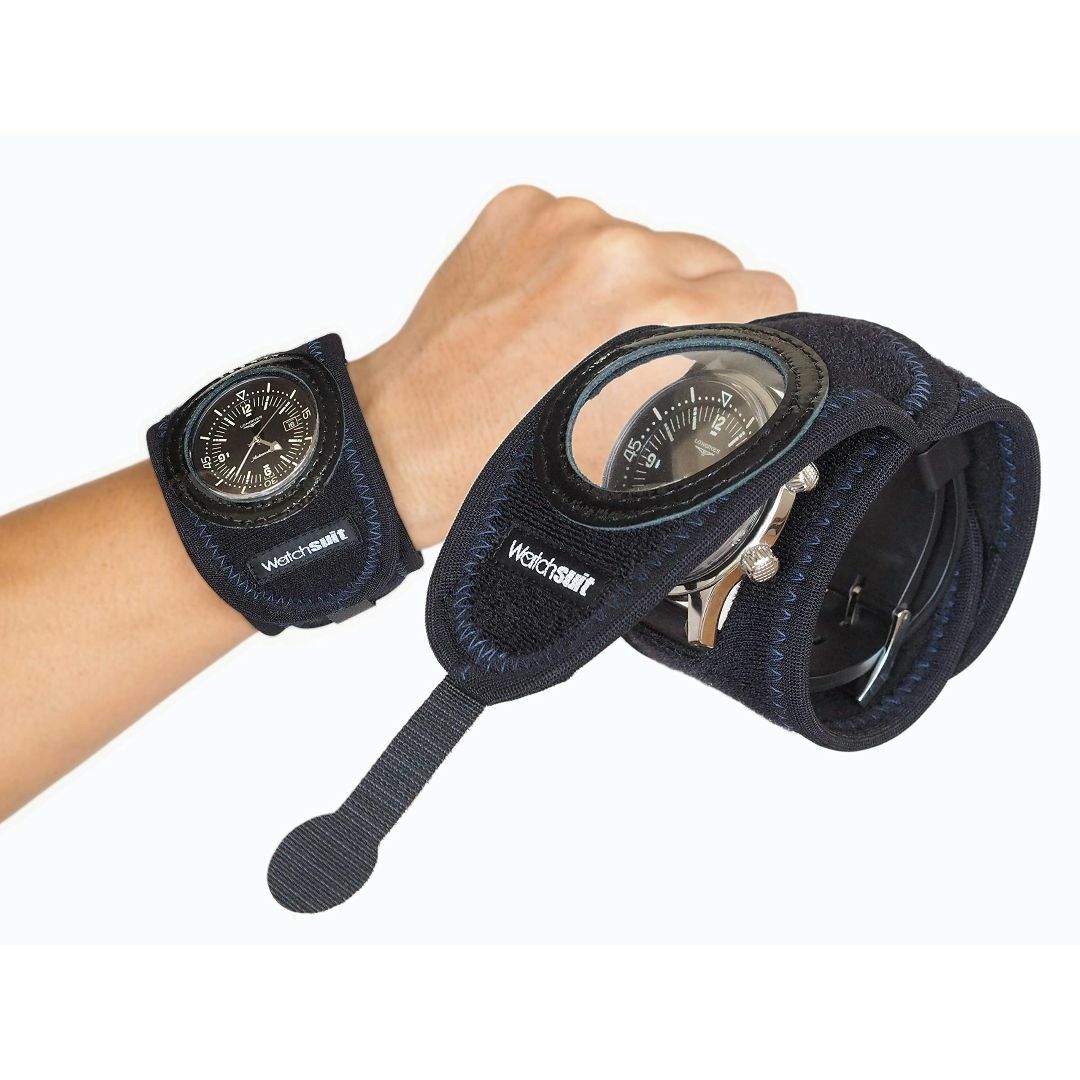 【色: 黒／黒紺】《Watch suit VR黒／黒紺》は腕時計、スマートウォッ