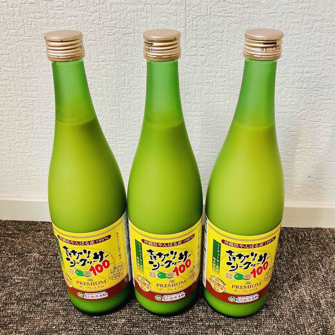 新品・未開封】青切りシークワーサー ザ・プレミアム100 3本セットの ...