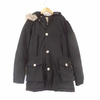 ウールリッチ(WOOLRICH)の美品 WOOLRICH ウールリッチ ARCTIC PARKA アークティックパーカ ダウンコート ブラック XS コットン60 ナイロン40 ロクヨンクロス メンズ AY4351W3 【中古】(ダッフルコート)