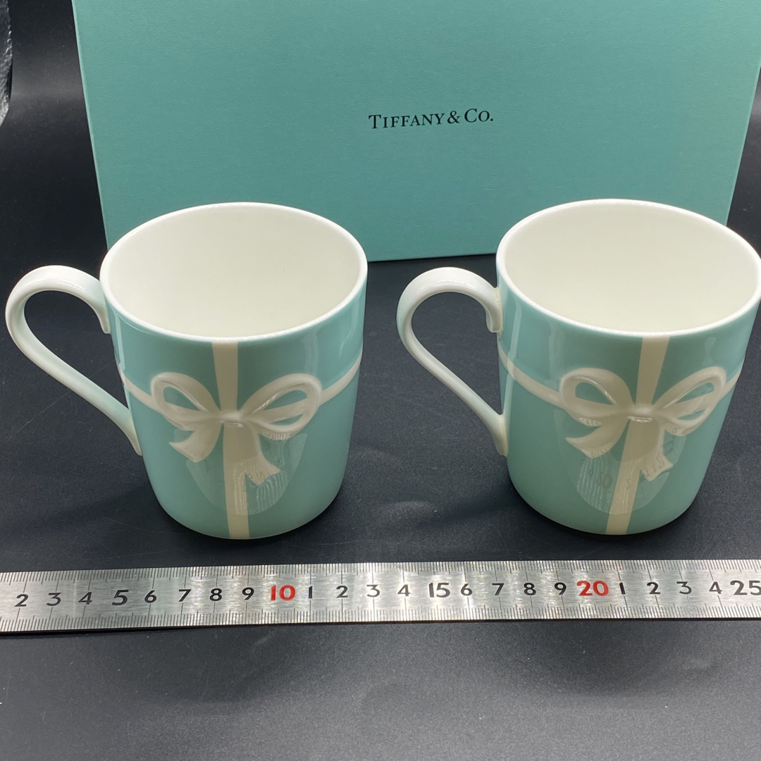 箱付き TIFFANY ティファニー ペアマグカップ ブルーボックス　no.71