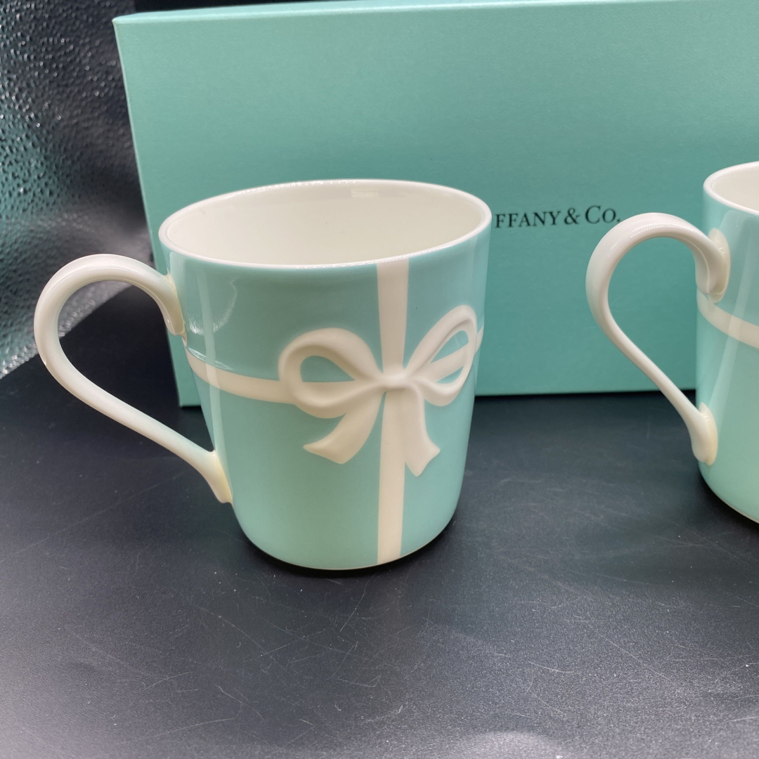 箱付き TIFFANY ティファニー ペアマグカップ ブルーボックス no.71