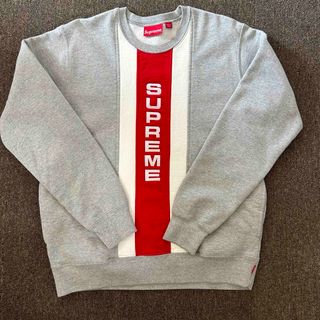 Supreme vertical logo panel crewneck