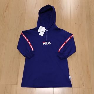 フィラ(FILA)の未使用☆FILA☆フィラ☆パープル長袖スウェットパーカーワンピース☆110cm(ワンピース)