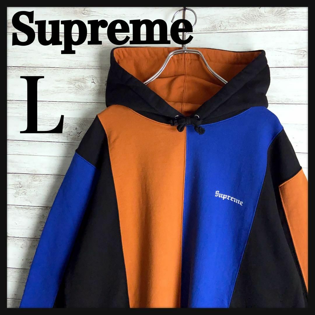 【 美品 】 希少Lサイズ supreme 大人気パーカー