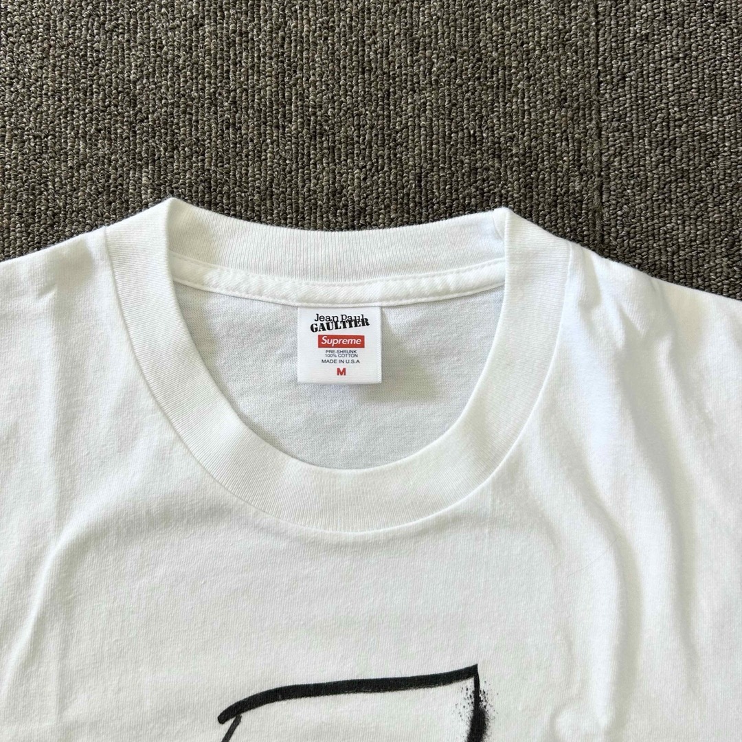 送料込 白M Supreme®/Jean Paul Gaultier® Tee