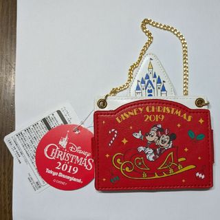 ディズニー(Disney)のディズニークリスマス2019 バッグチャーム ミラー・カードポケット付(その他)
