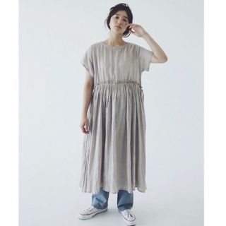 ネストローブ(nest Robe)のネストローブ リネンフリルギャザードレス ワンピース(ロングワンピース/マキシワンピース)