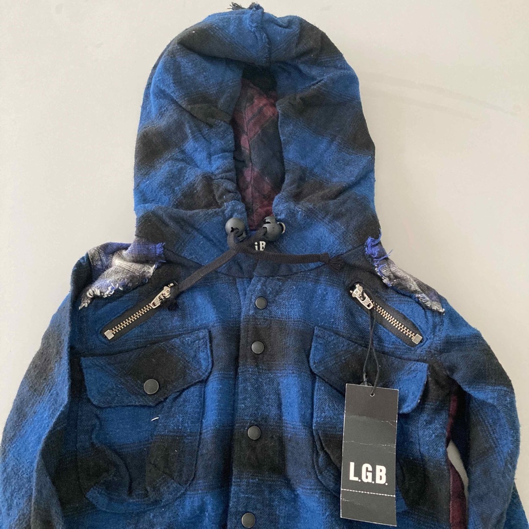 LGB - LGB BABY & KIDS ミックスチェックネルシャツパーカー子供服の