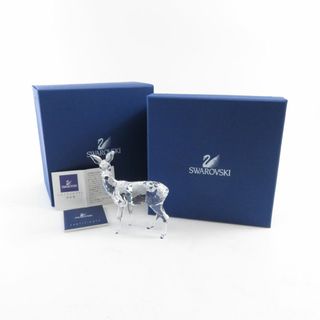 未使用 SWAROVSKI スワロフスキー 247963 「メスジカ」 クリスタルオブジェ 透明 クリスタル フィギュア インテリア 廃盤 SY6974A3 【中古】