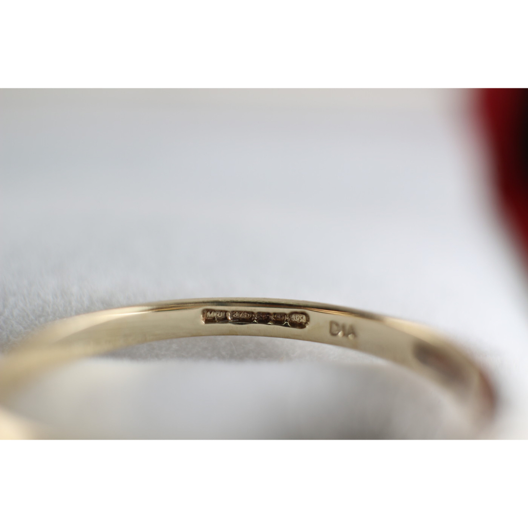 絶品 英国 ビンテージ レディース ゴールド 指輪 トパーズ 375 J143 レディースのアクセサリー(リング(指輪))の商品写真