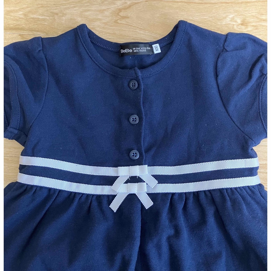 BeBe(ベベ)の BeBe 半袖ワンピース　 キッズ/ベビー/マタニティのキッズ服女の子用(90cm~)(ワンピース)の商品写真