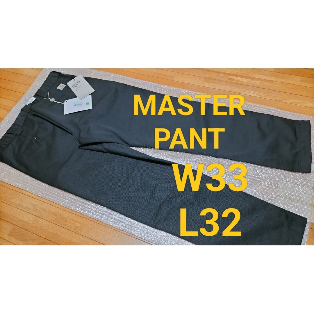 Carhartt　WIP　MASTER　PANT　W33　黒　カーハート | フリマアプリ ラクマ