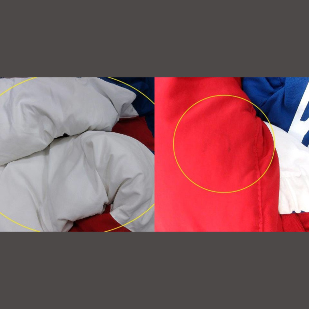 RODEO CROWNS(ロデオクラウンズ)のロデオクラウンズ 中綿ジャケット ジップアップ 切替 ロゴプリント M 赤 レディースのジャケット/アウター(その他)の商品写真