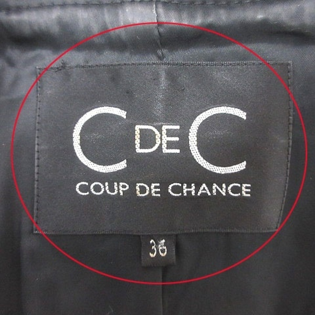 COUP DE CHANCE(クードシャンス)のクードシャンス ジャケット ニット 総裏地 ウール 長袖 36 ■MO レディースのジャケット/アウター(その他)の商品写真