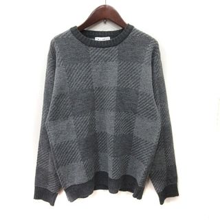 ザショップティーケー(THE SHOP TK)のザショップティーケー ニット セーター 長袖 総柄 M グレー /YI(ニット/セーター)