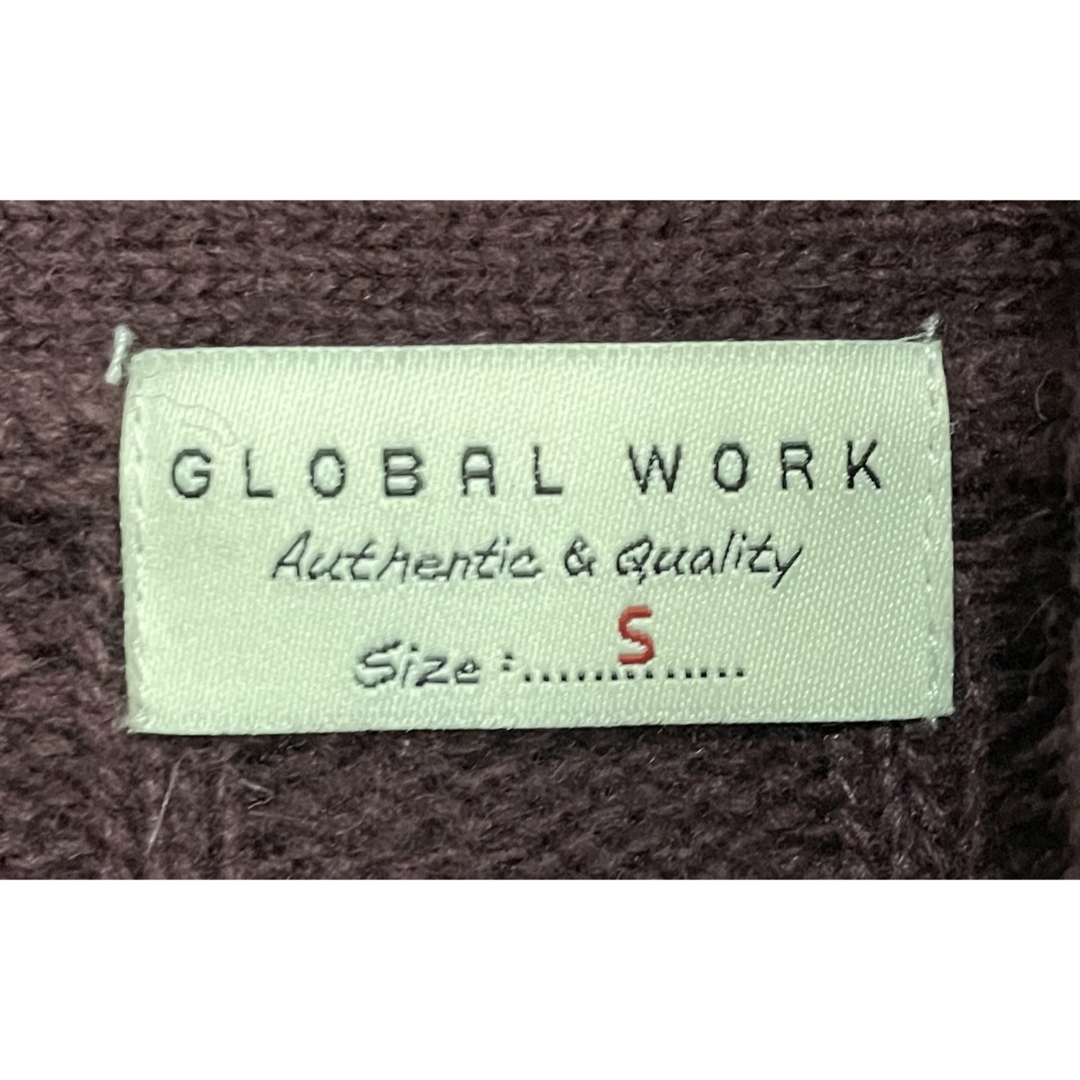 GLOBAL WORK(グローバルワーク)の【GLOBAL WORK】グローバルワーク ニットカーディガン Sサイズ メンズのトップス(カーディガン)の商品写真