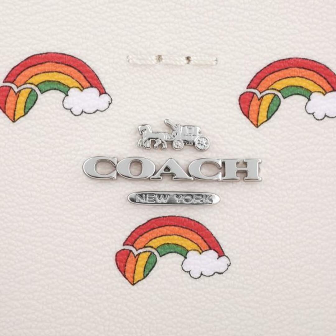 新品 コーチ COACH ハンドバッグ BUCKET BAG 22 WITH RAINBOW PRINT チョークマルチ