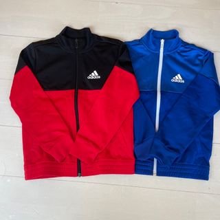 アディダス(adidas)のみかん3407様専用　adidas ジャージ上着　120  レッド&ブルーセット(ジャケット/上着)