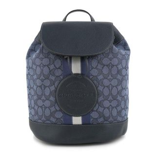 コーチ(COACH)の新品 コーチ COACH リュックサック DEMPSEY DRAWSTRING BACKPACK デニム/ミッドナイトネイビー(リュック/バックパック)