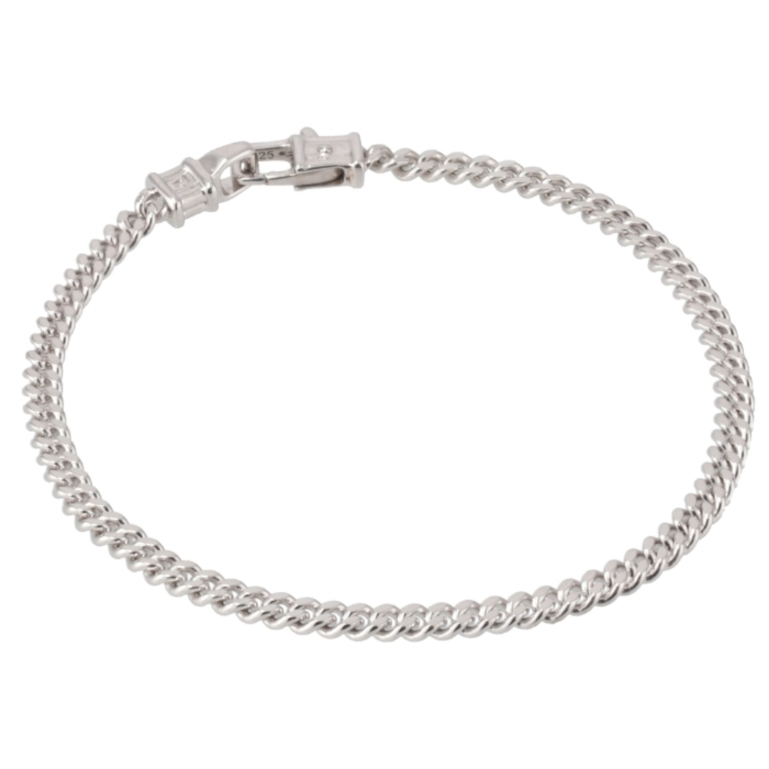 SILVER金具トムウッド TOMWOOD ブレスレット CURB BRACELET M 喜平チェーン ユニセックス チェーンブレスレット シルバー925 2023年秋冬新作 B13029CBM01 S925 0001