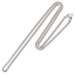 トムウッド(TOM WOOD)のトムウッド TOMWOOD ネックレス CURB CHAIN M 喜平チェーン ユニセックス チェーンネックレス  シルバー925 N13029CCM01 S925 0001(ネックレス)