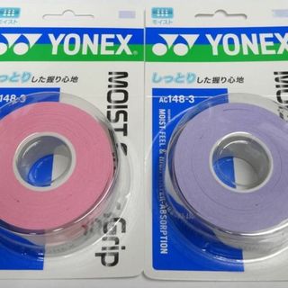 ヨネックス(YONEX)のヨネックス 　モイストスーパーグリップ AC148-3［3本入］PDPとLV(バドミントン)