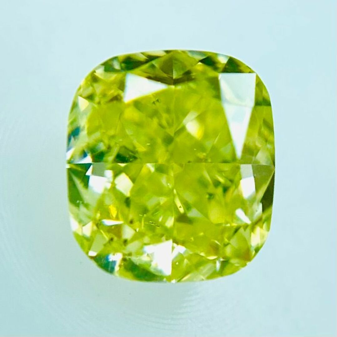 FANCY INTENSE GREEN YELLOW 0.267ct X レディースのアクセサリー(その他)の商品写真