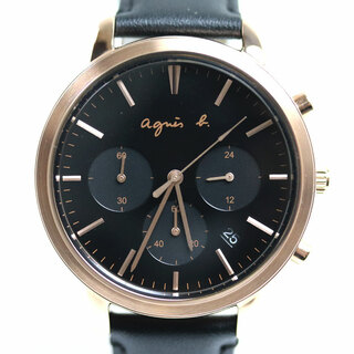 agnes b. アニエスベー 腕時計 電池式 FCRT966/VD53-KWB0 ユニセックス【中古】【極美品】