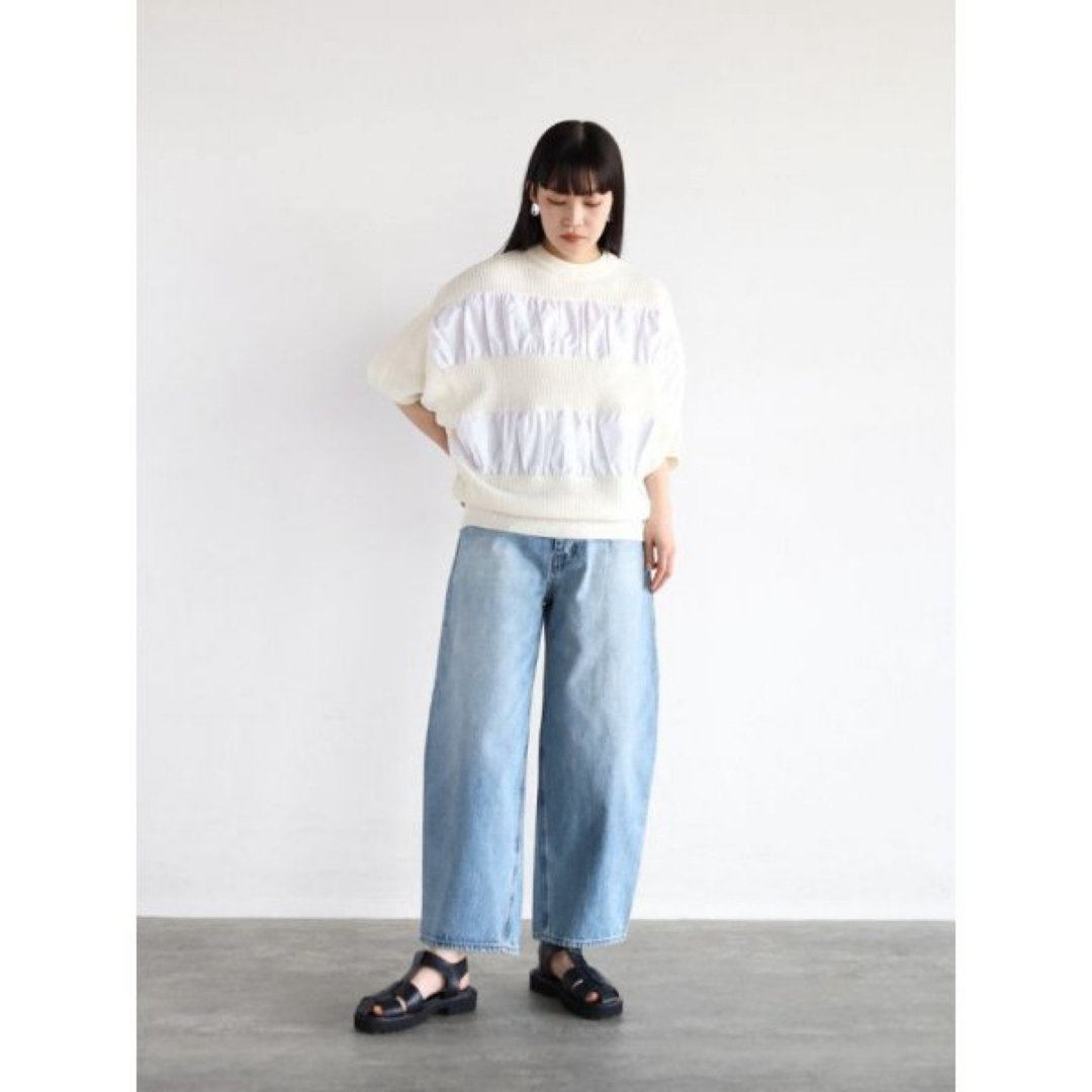 RADIATE 17,000円23S/S 異素材ドッキングドルマンニット