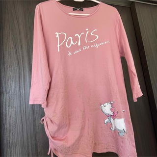 CASTELBAJAC 七分 トップス ピンク サイズ44 Disney マリー(Tシャツ(長袖/七分))