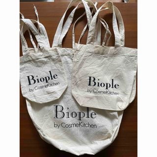 コスメキッチン(Cosme Kitchen)のbiople cosme kitchen ギフトバッグ3個セット(エコバッグ)