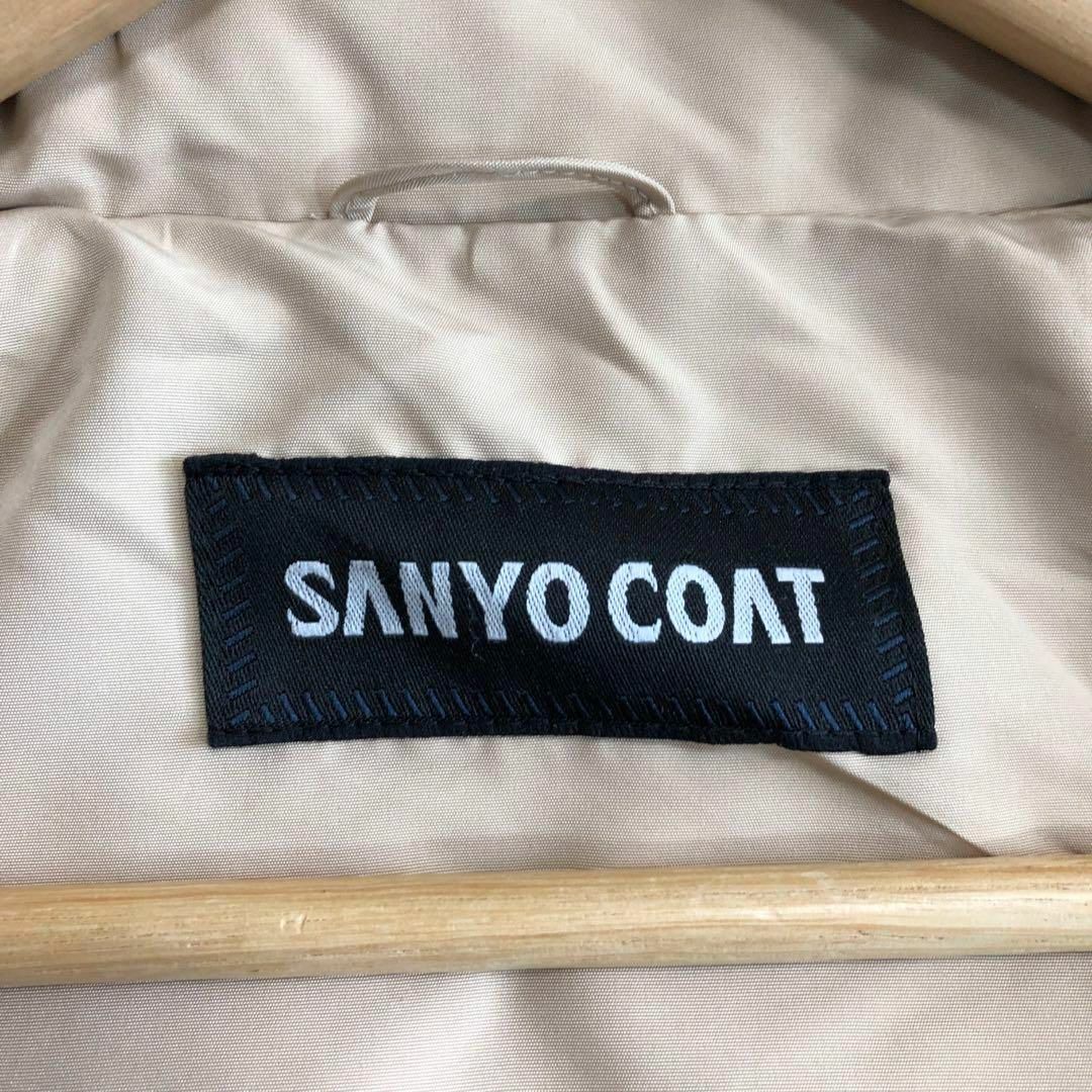 sanyo coat サンヨー　ダウンコート　クリーム　フーデット　三陽商会　9 5