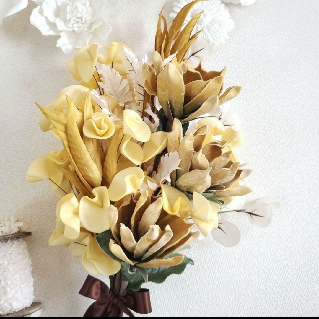 ブーケNo.486 フラワー ウェディングブーケ 結婚式 造花 インテリア 花束